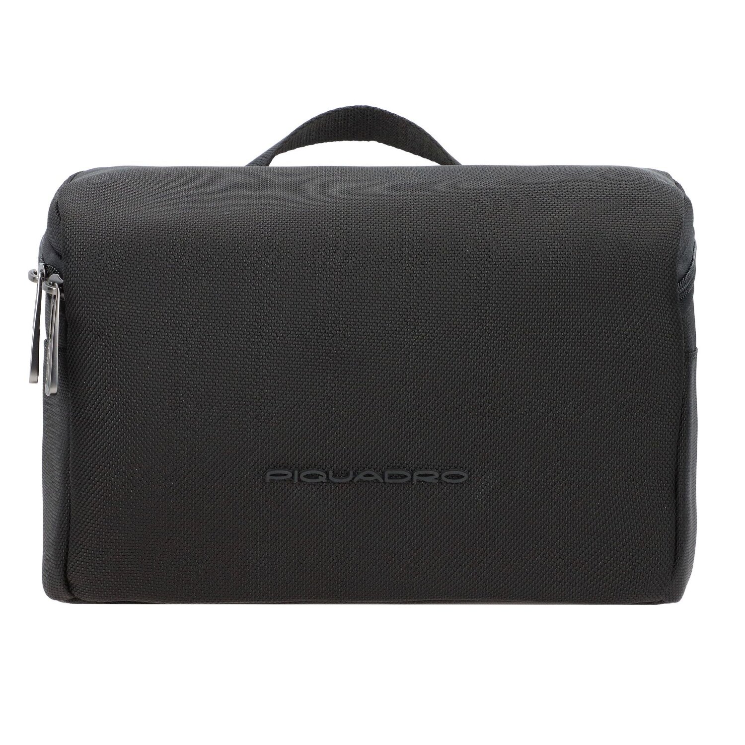 PIQUADRO Brief2 borsa termica porta pranzo lunch bag, tessuto e pelle nero