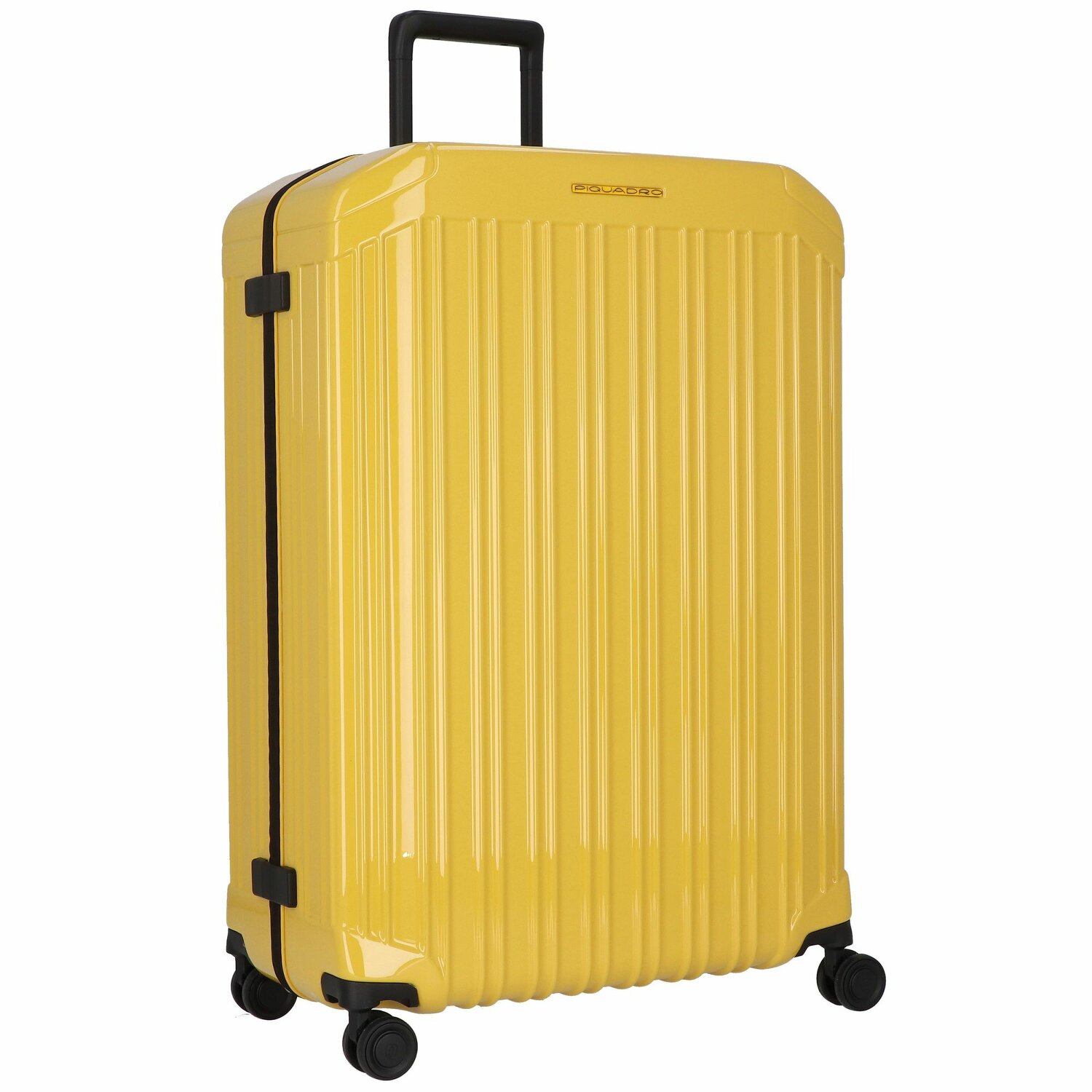 PIQUADRO PQLight valigia trolley grande 4 ruote, 75 cm, TSA, giallo