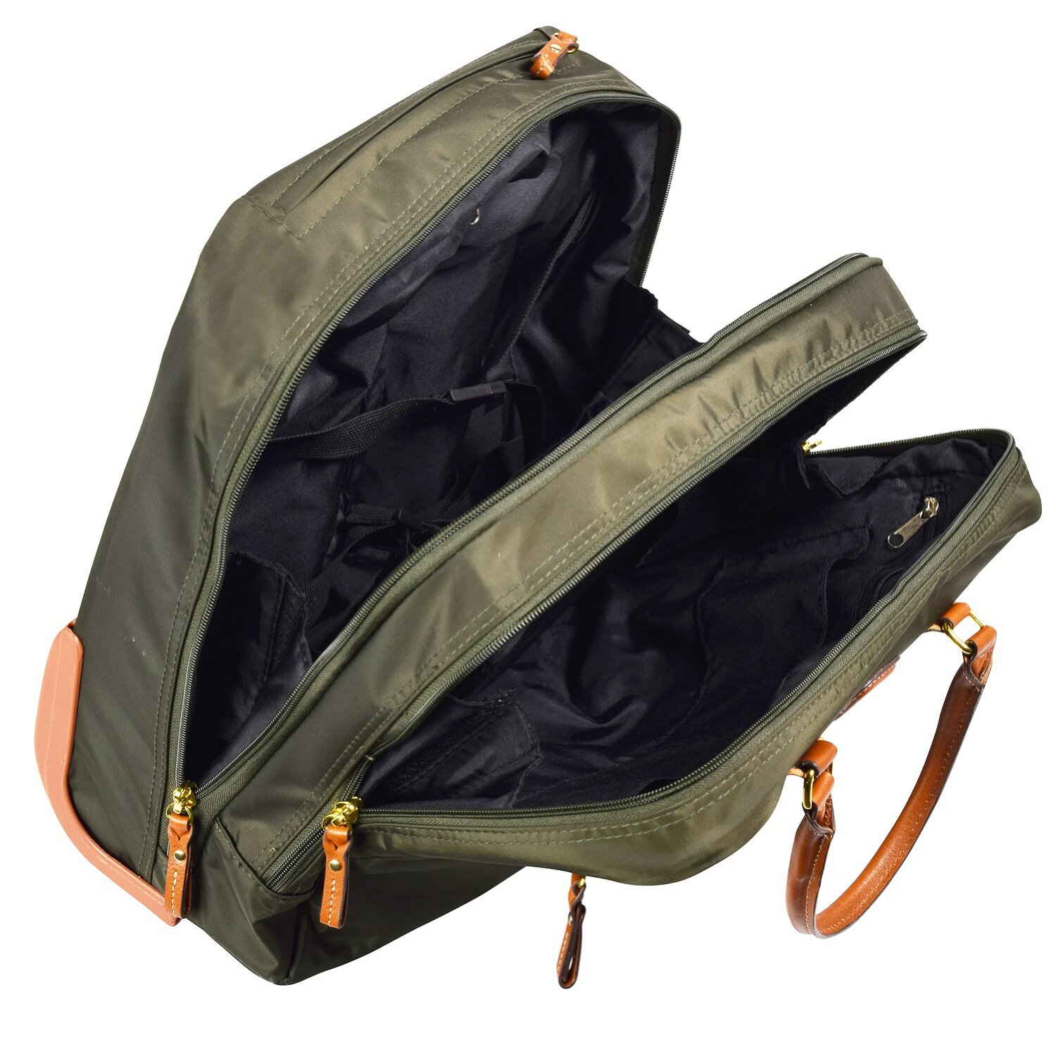 Trolley Bric's X-travel piccolo in nylon con finiture in pelle due ruote