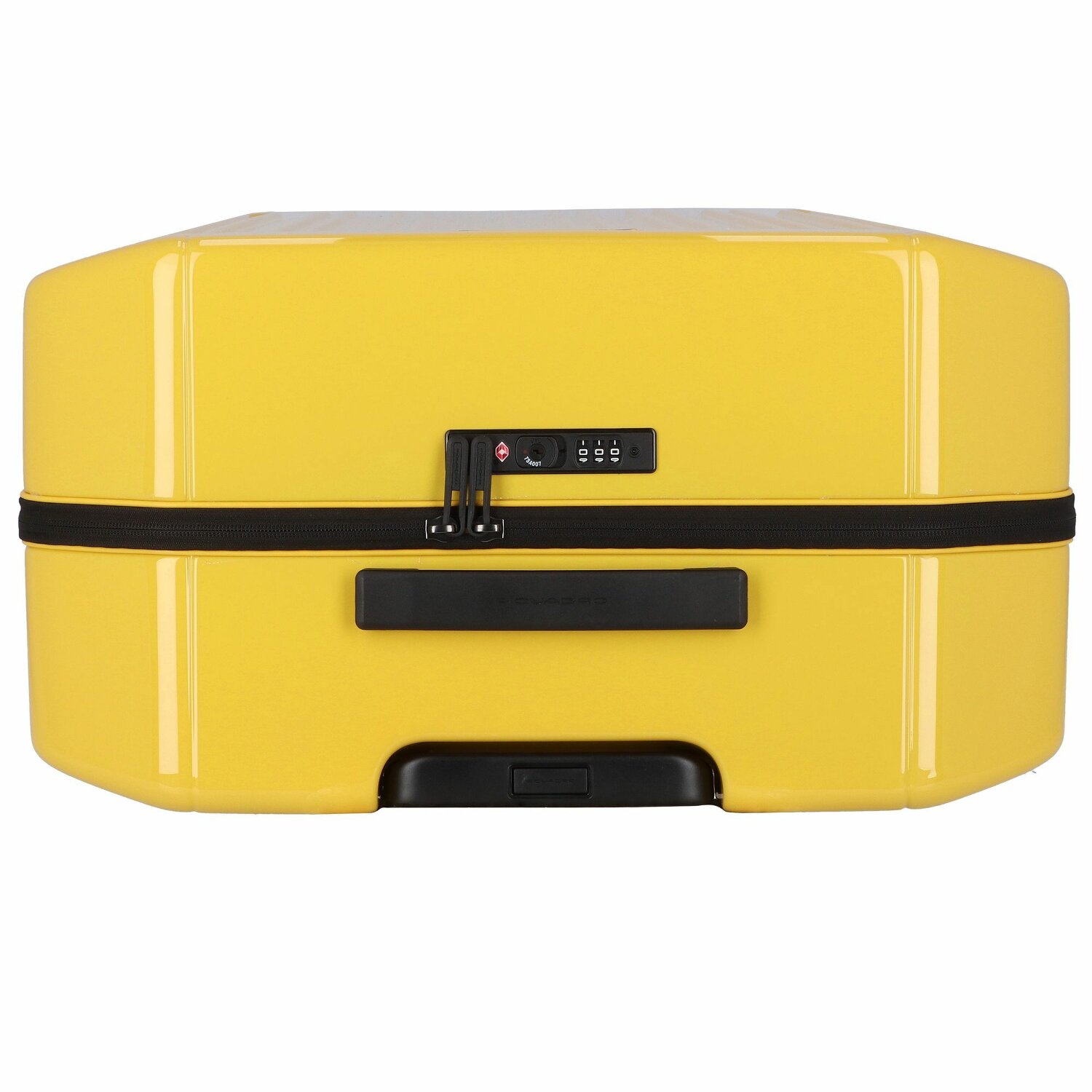 PIQUADRO PQLight valigia trolley grande 4 ruote, 75 cm, TSA, giallo